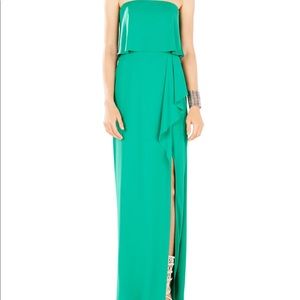BCBG GREEN GOWN